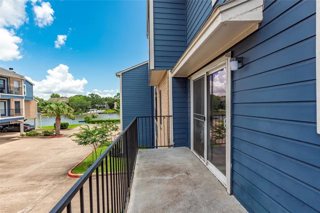 a view of a house with a balcony