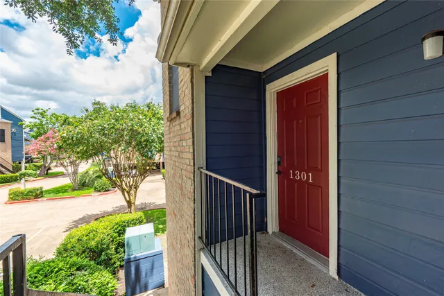 a view of front door