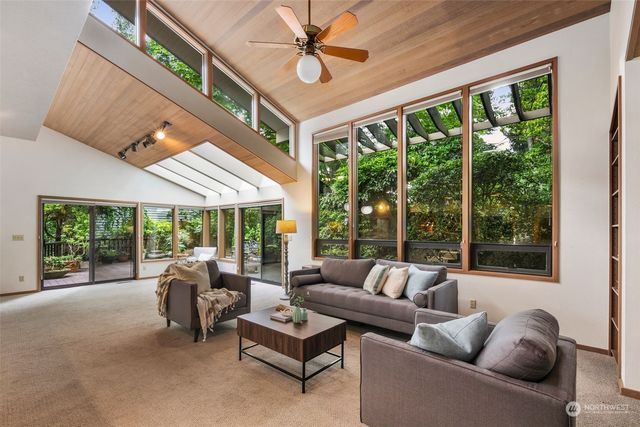 a outdoor space with seating