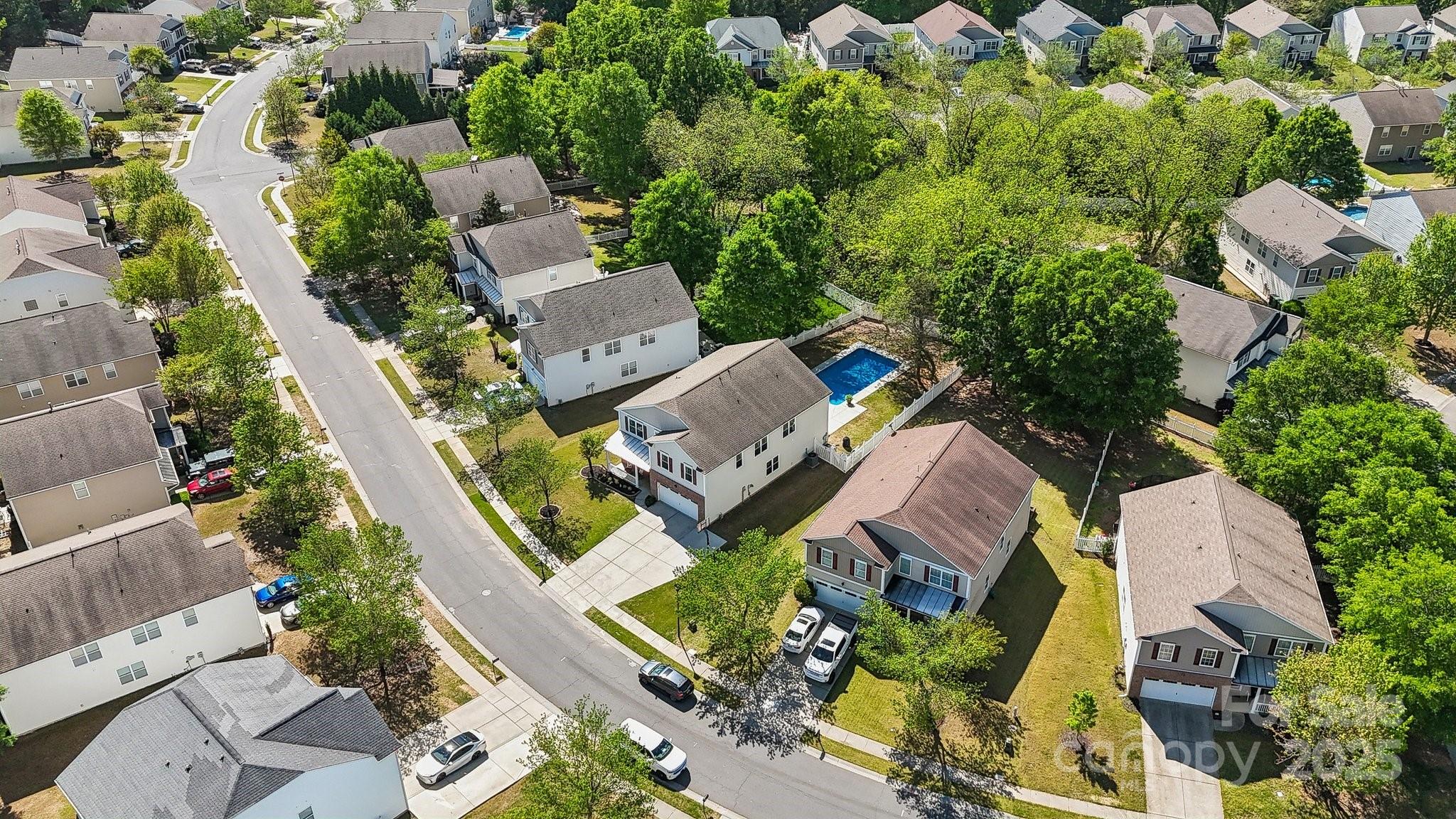 221 Sycamore Creek Road Fort Mill, SC 29708 - Photo 35 of 37 an aerial view of a house with a yard