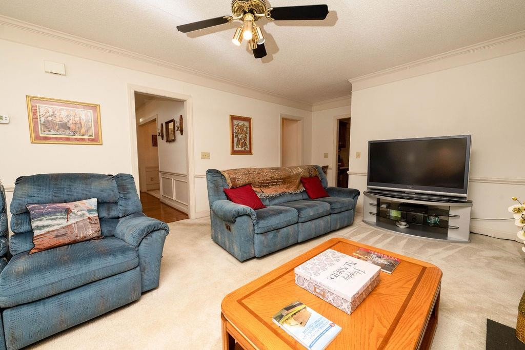 119 Nuttree Way Durham, NC 27713 - Photo 20 of 41 a living room with furniture and a flat screen tv