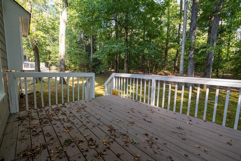 119 Nuttree Way Durham, NC 27713 - Photo 39 of 41 a view of balcony with wooden floor
