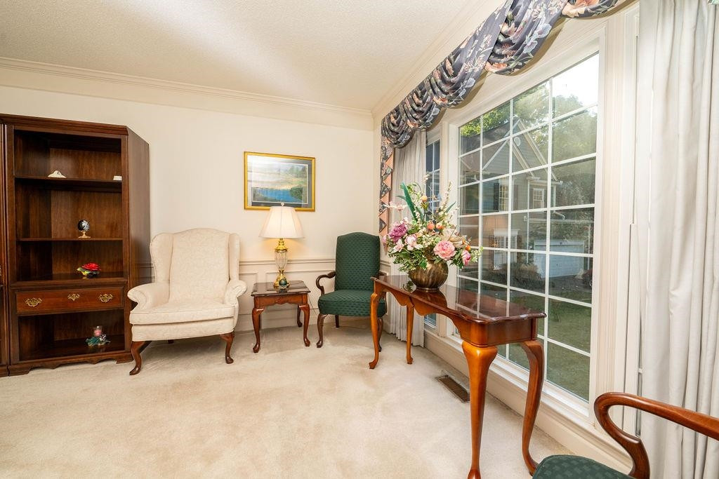 119 Nuttree Way Durham, NC 27713 - Photo 6 of 41 a living room with furniture and a large window