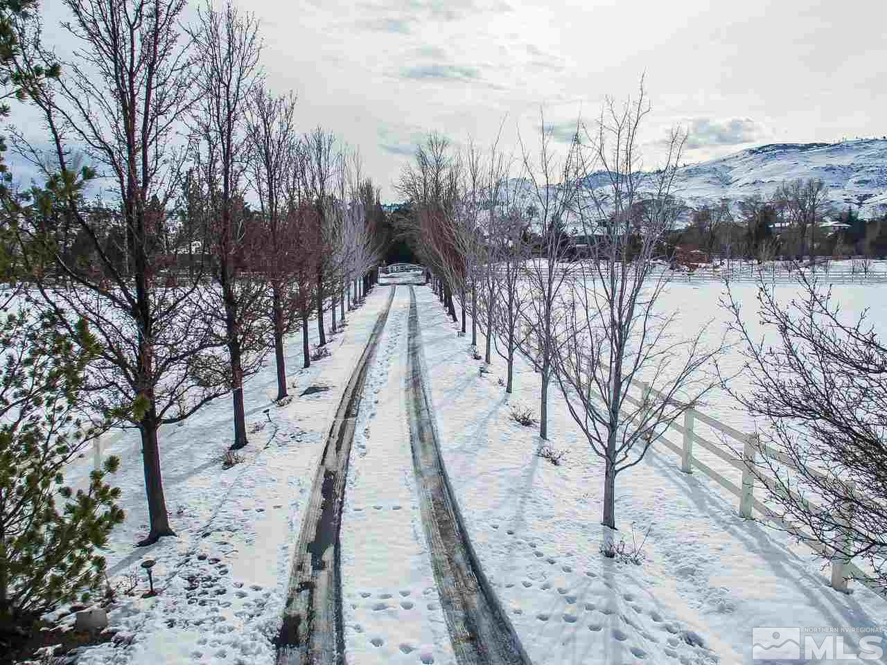 4195 Basque Lane Reno, NV 89519 - Photo 23 of 24 a view of a pathway with a snow on the side of the road