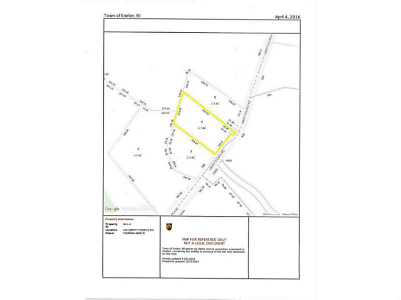 129 Liberty Church Road Exeter, RI 02822 - Photo 13 of 13 Plat Map.