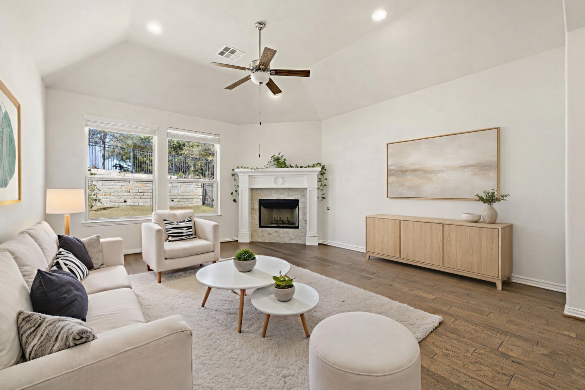 4201 Vespa Cove Leander, TX 78641 - Photo 1 of 29 a living room with furniture and a wooden floor