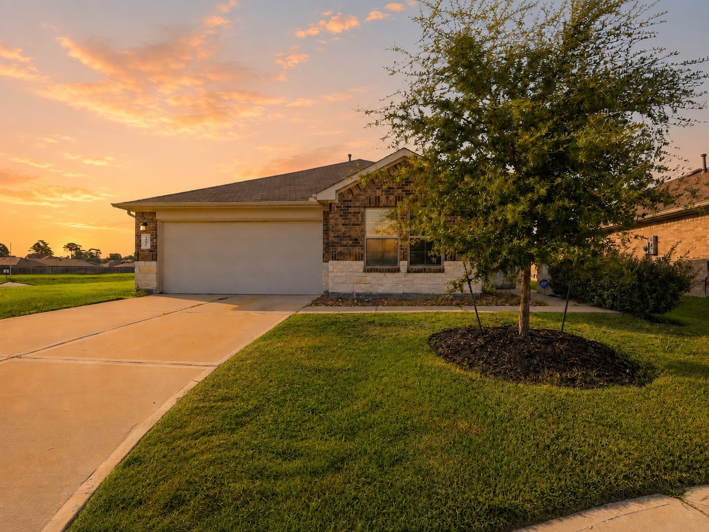 2346 Gold Forsythia Ln Spring Spring, TX 77373 - Photo 1 of 39 Built in 2021, this home in Breckenridge West features a brick-and-stone exterior, a two-car garage, rain gutters, established landscaping, and an automatic in-ground irrigation system serving the front and backyard.