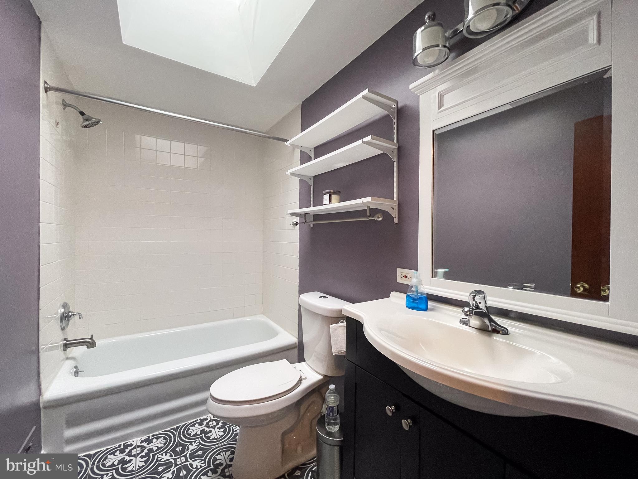 122 Wiltshire Road Claymont, DE 19703 - Photo 12 of 18 Updated bathroom with skylight