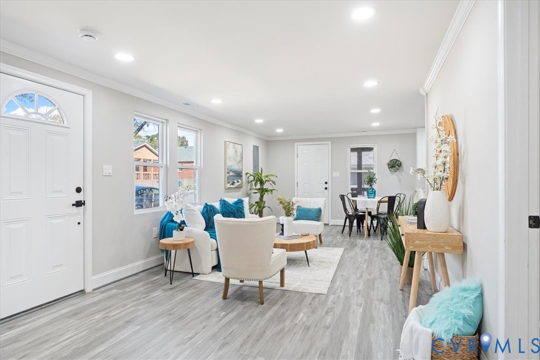 1701 Arlington Road Hopewell, VA 23860 - Photo 15 of 29 a view of a dining room with furniture and wooden floor