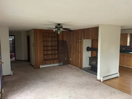 a view of a room with walk in closet