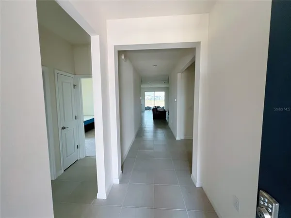 a view of a hallway with a hallway