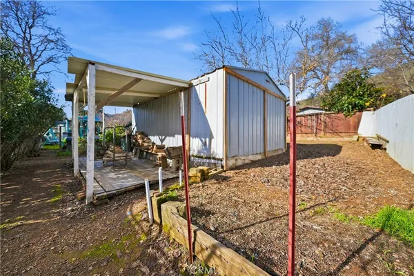 a view of outdoor space and deck