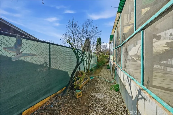 an outdoor space with lots of plants and vegetables