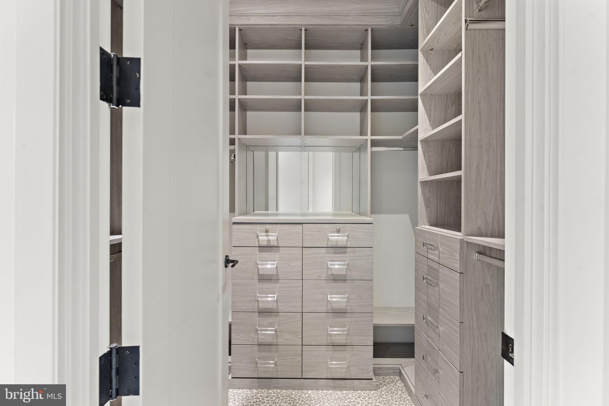3303 Water Street Northwest, Unit 4L Washington, DC 20007 - Photo 20 of 60 a view of walk in closet with empty racks
