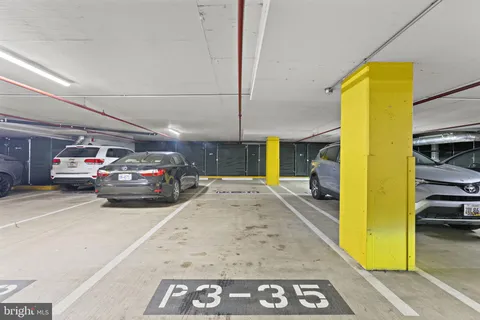 a view of a terrace with sky view