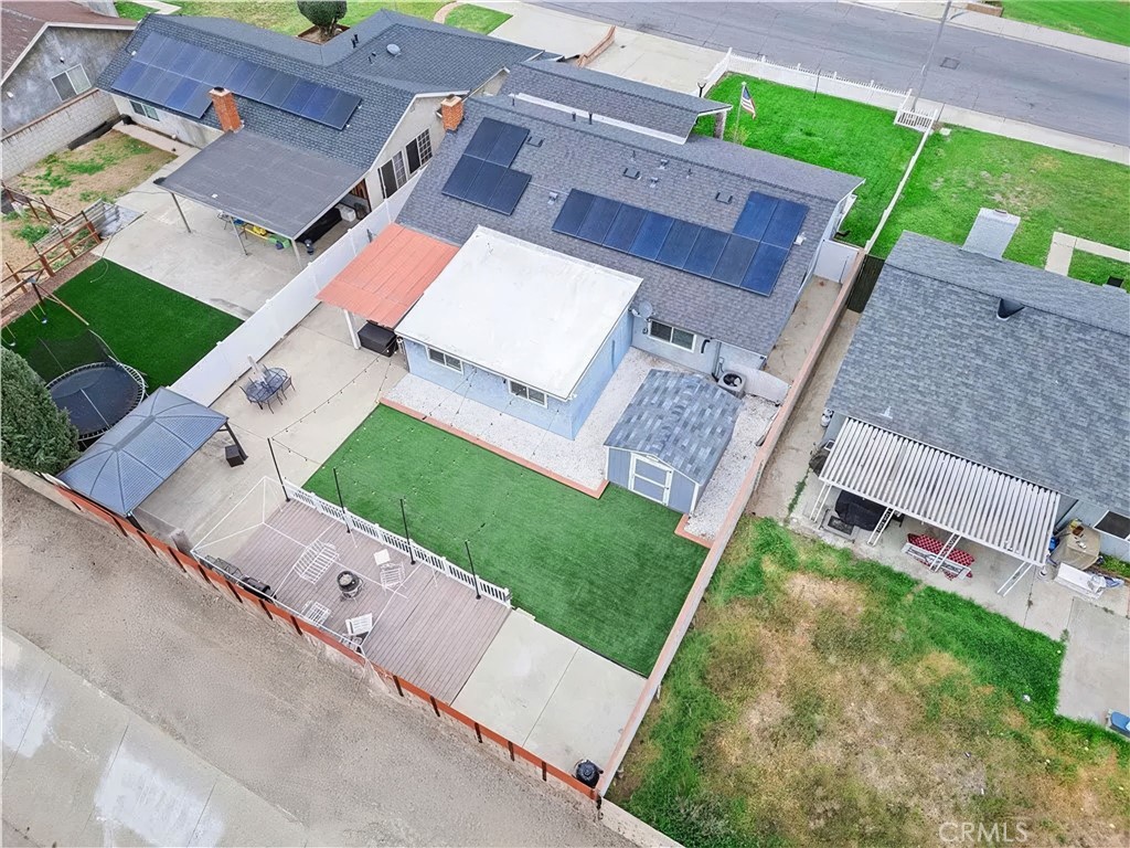 3809 Kern Road Chino, CA 91710 - Photo 36 of 43 an aerial view of a house with a garden