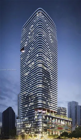 a front view of a building