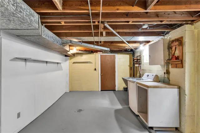 a view of a storage & utility room