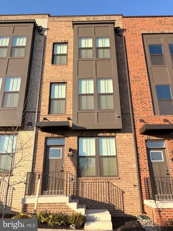 a front view of a residential apartment building