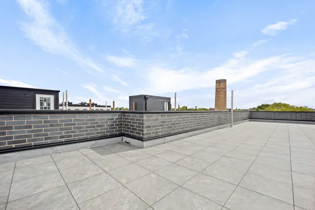 a view of terrace with city view