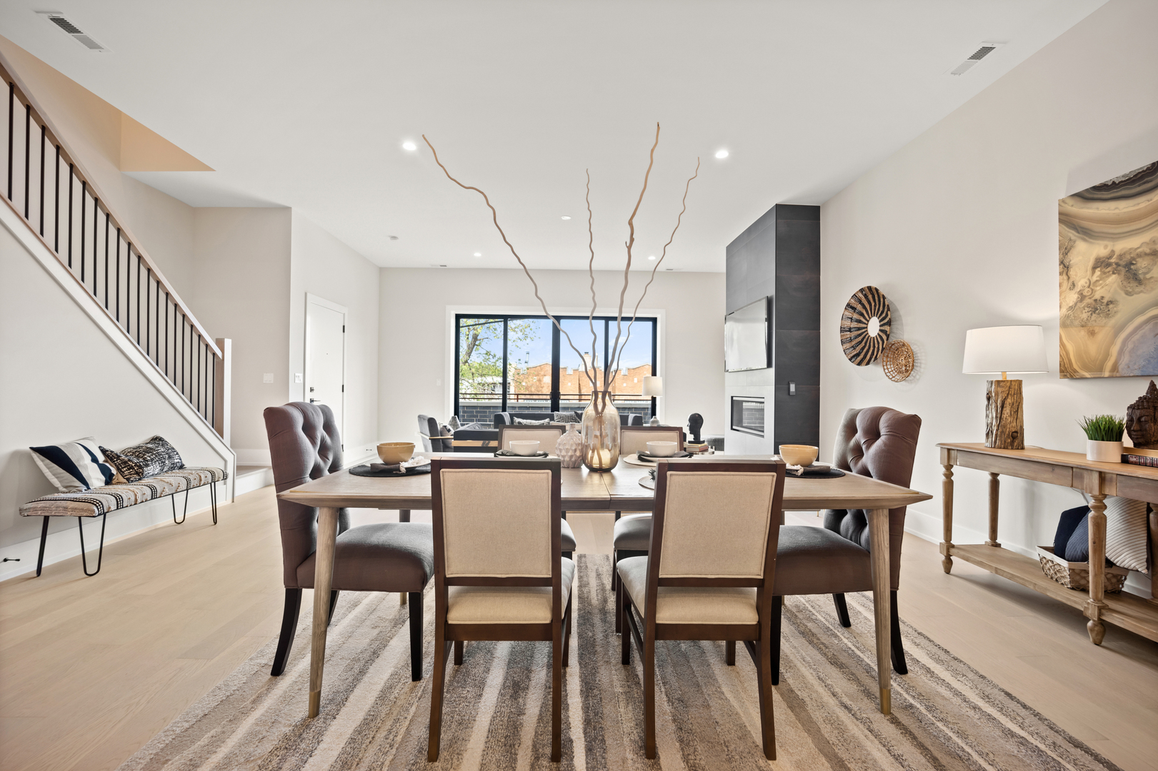4347 North Richmond Street, Unit 3N Chicago, IL 60618 - Photo 10 of 34 a view of a dining room with furniture and wooden floor