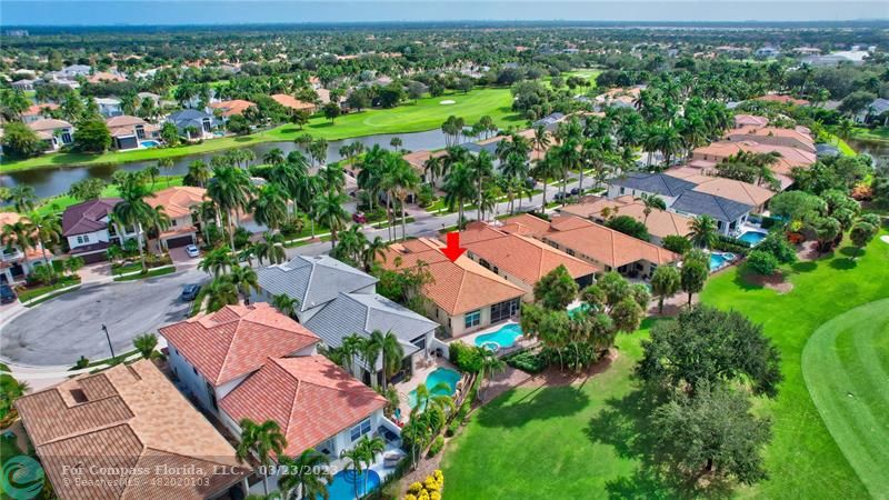 15865 Double Eagle Trail Delray Beach, FL 33446 - Photo 50 of 71 an aerial view of residential houses with outdoor space and trees