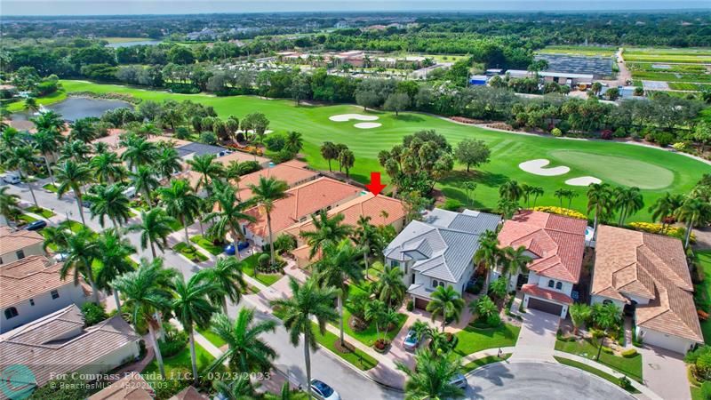15865 Double Eagle Trail Delray Beach, FL 33446 - Photo 51 of 71 an aerial view of residential houses with outdoor space and trees