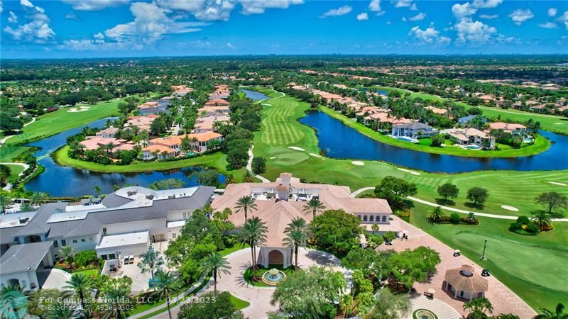 15865 Double Eagle Trail Delray Beach, FL 33446 - Photo 57 of 71 an aerial view of a house with a garden