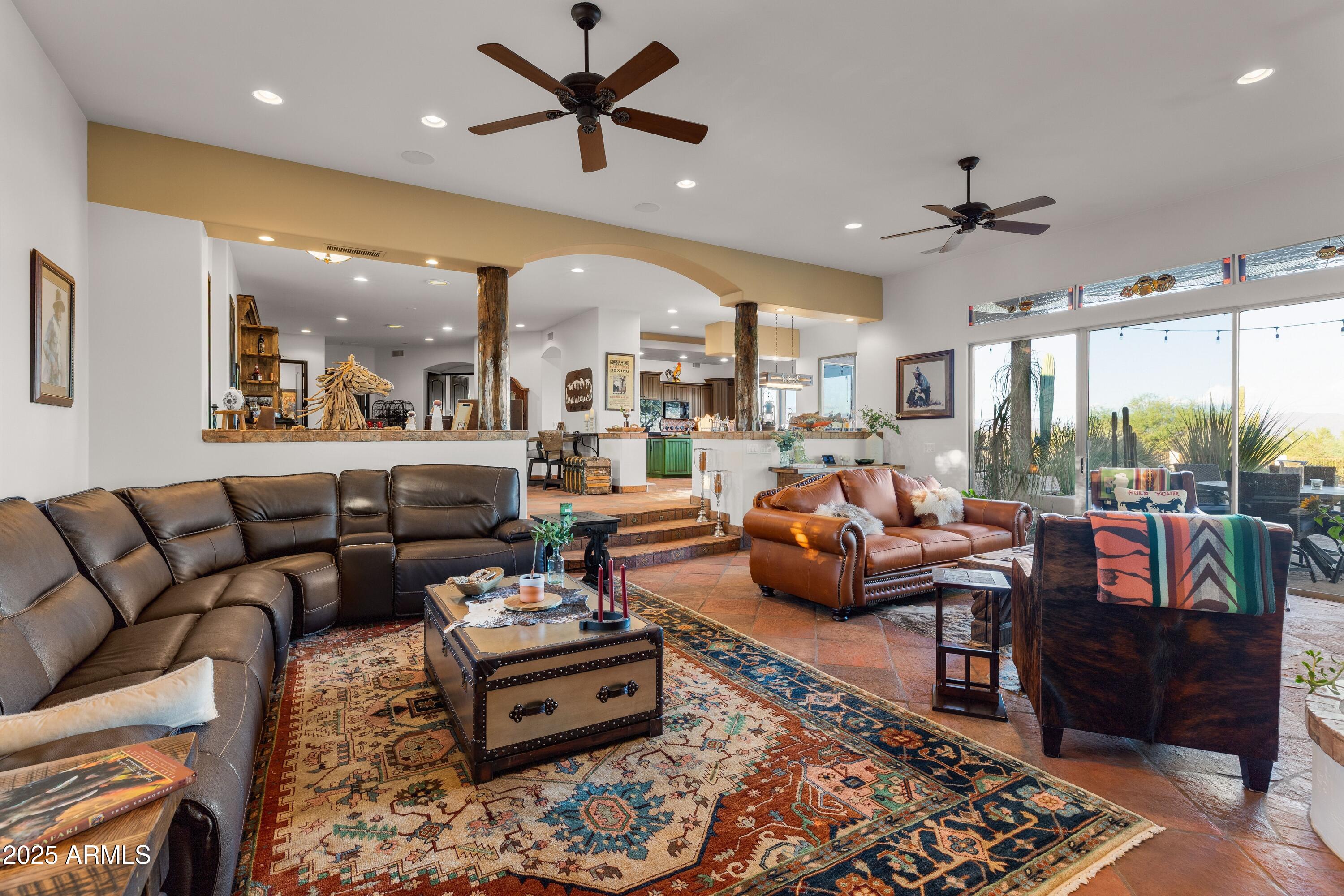14224 East Rockview Road Scottsdale, AZ 85262 - Photo 28 of 118 a living room with furniture and a large window