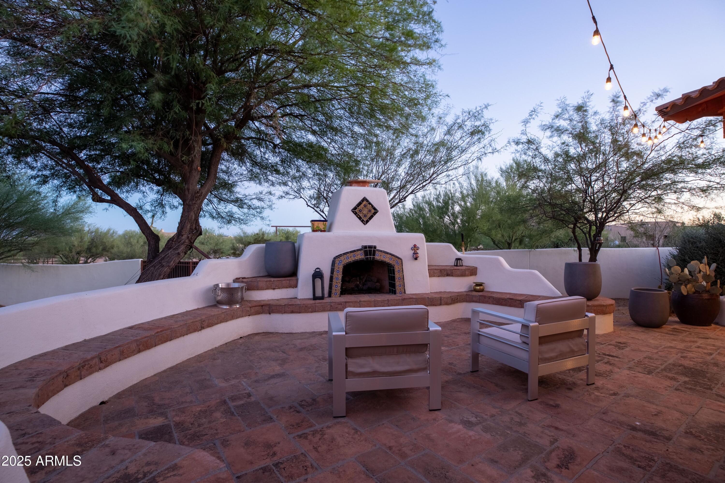 14224 East Rockview Road Scottsdale, AZ 85262 - Photo 60 of 118 Cozy Outdoor Fireplace
