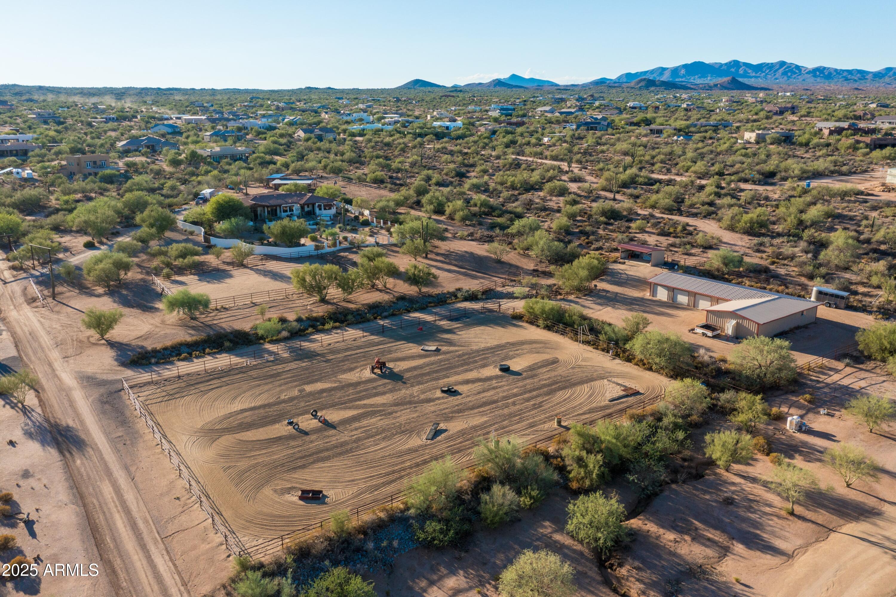 14224 East Rockview Road Scottsdale, AZ 85262 - Photo 98 of 118 an aerial view of residential houses with outdoor space