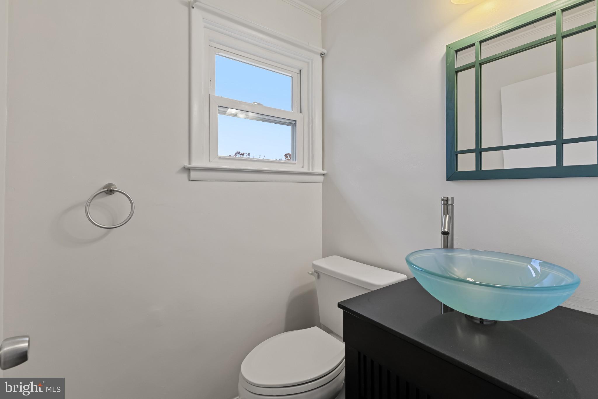 302 Wessling Circle Baltimore, MD 21228 - Photo 32 of 41 a bathroom with a toilet a sink and mirror