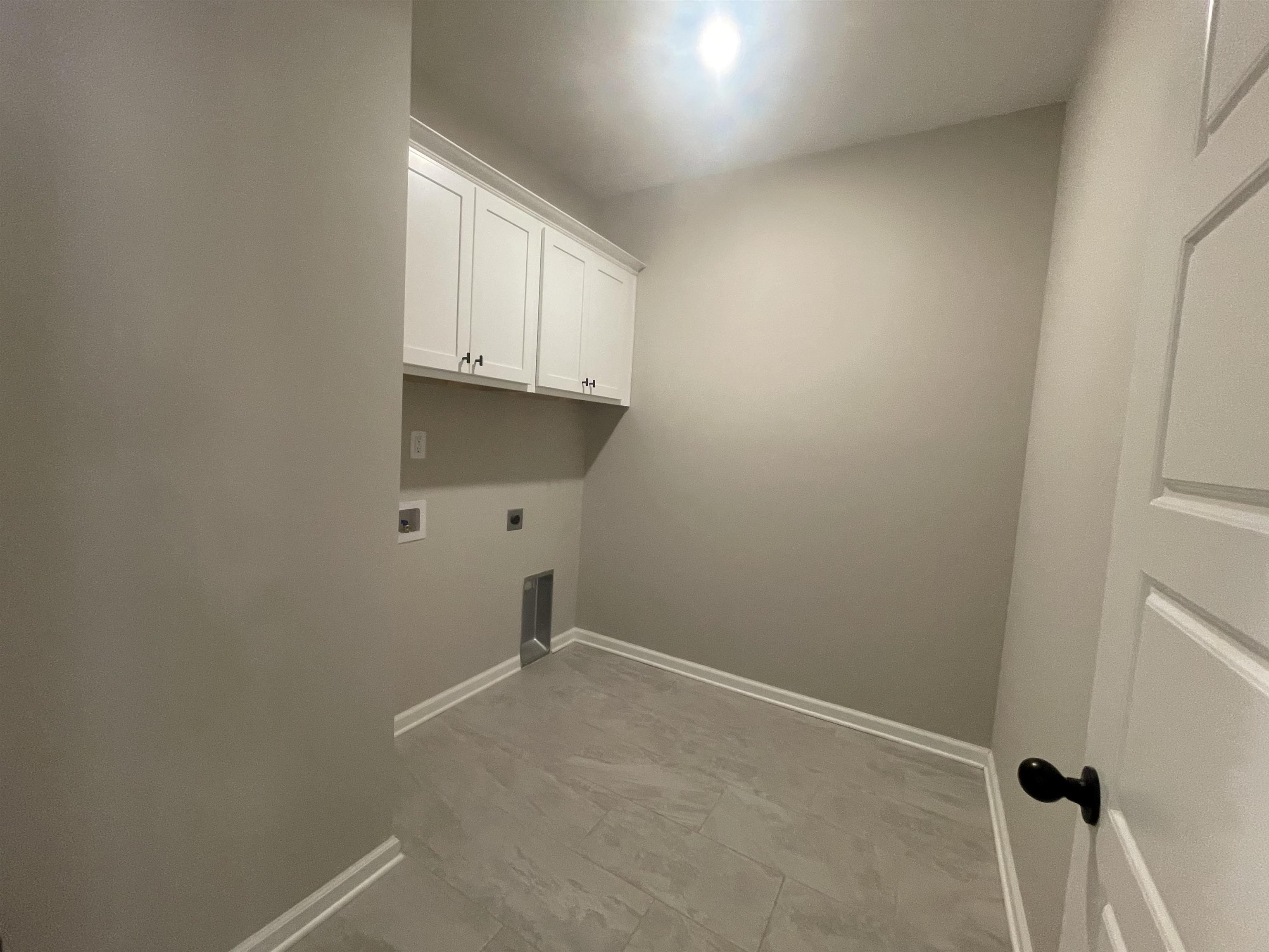 19 Columbia Way Atoka, TN 38004 - Photo 22 of 28 Laundry room featuring electric dryer hookup and cabinet space