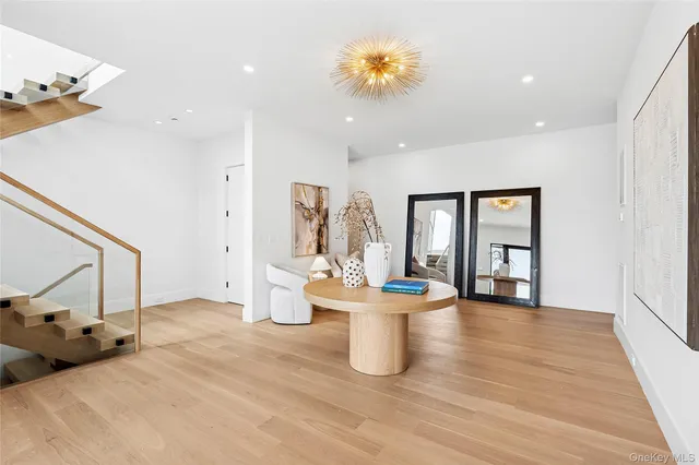 a room with a bed and a table