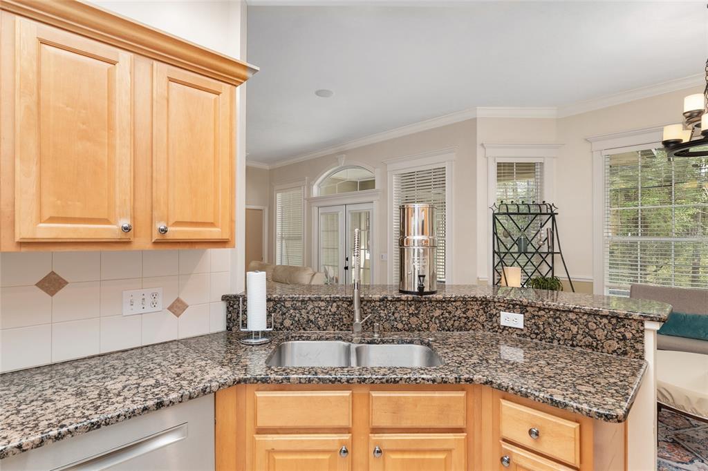 9513 Southwest 33 Lane Gainesville, FL 32608 - Photo 29 of 68 a kitchen with granite countertop a sink and a window