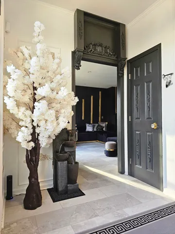 a view of a entryway door of the house