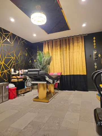 a front view of a building