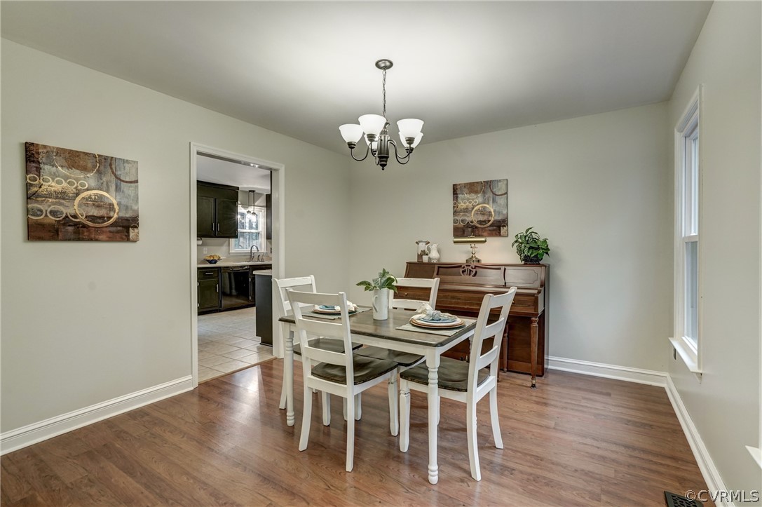 1152 Timber Trace Road Powhatan, VA 23139 - Photo 15 of 38 Large dining room (or office) next to the kitchen.
