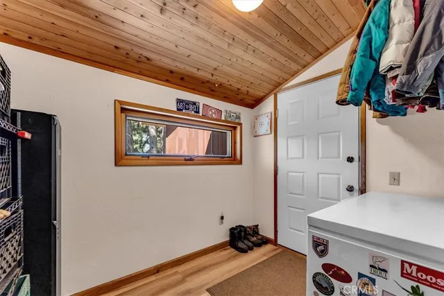 a room with storage and utility