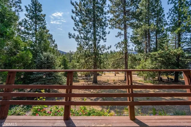 a view of street from balcony