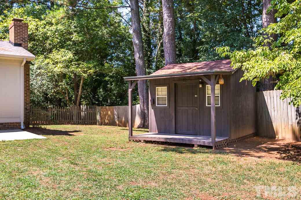400 Old Farm Road Raleigh, NC 27606 - Photo 23 of 23 Back Yard Storage Shed