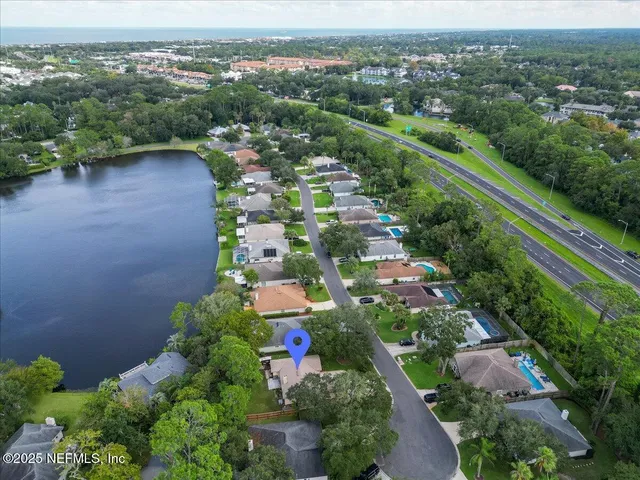 an aerial view of a city with lots of residential buildings