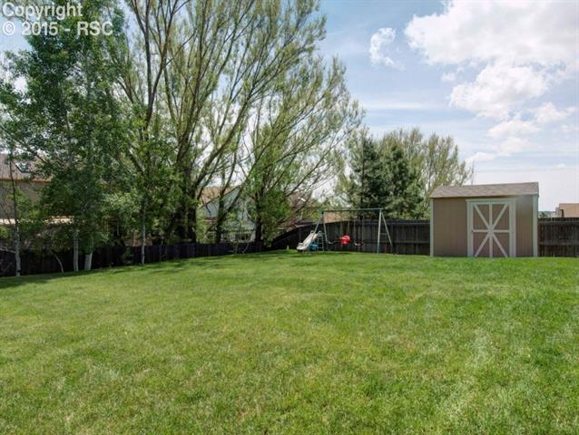 7831 Swiftrun Road Colorado Springs, CO 80920 - Photo 5 of 35 Coordinating storage shed and swingset included!