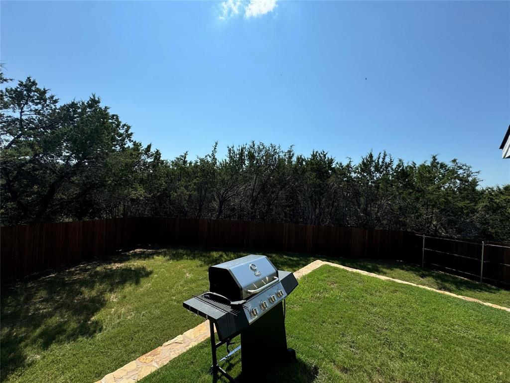 4720 Evening View Drive Granbury, TX 76048 - Photo 25 of 25 a view of a backyard with sitting area