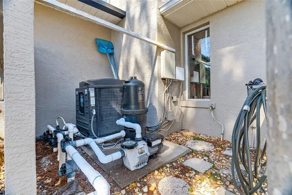 an aerial view of residential building with outdoor space
