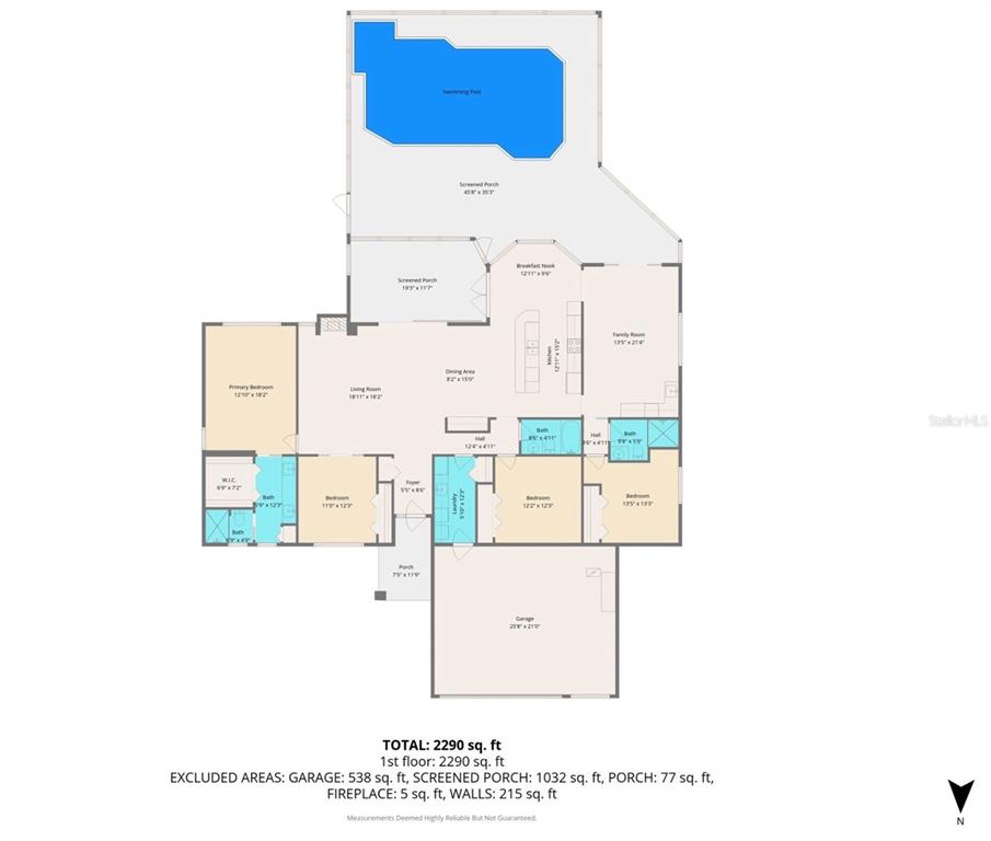 115 Hunting Lodge Drive Inverness, FL 34453 - Photo 59 of 59 a picture of a floor plan