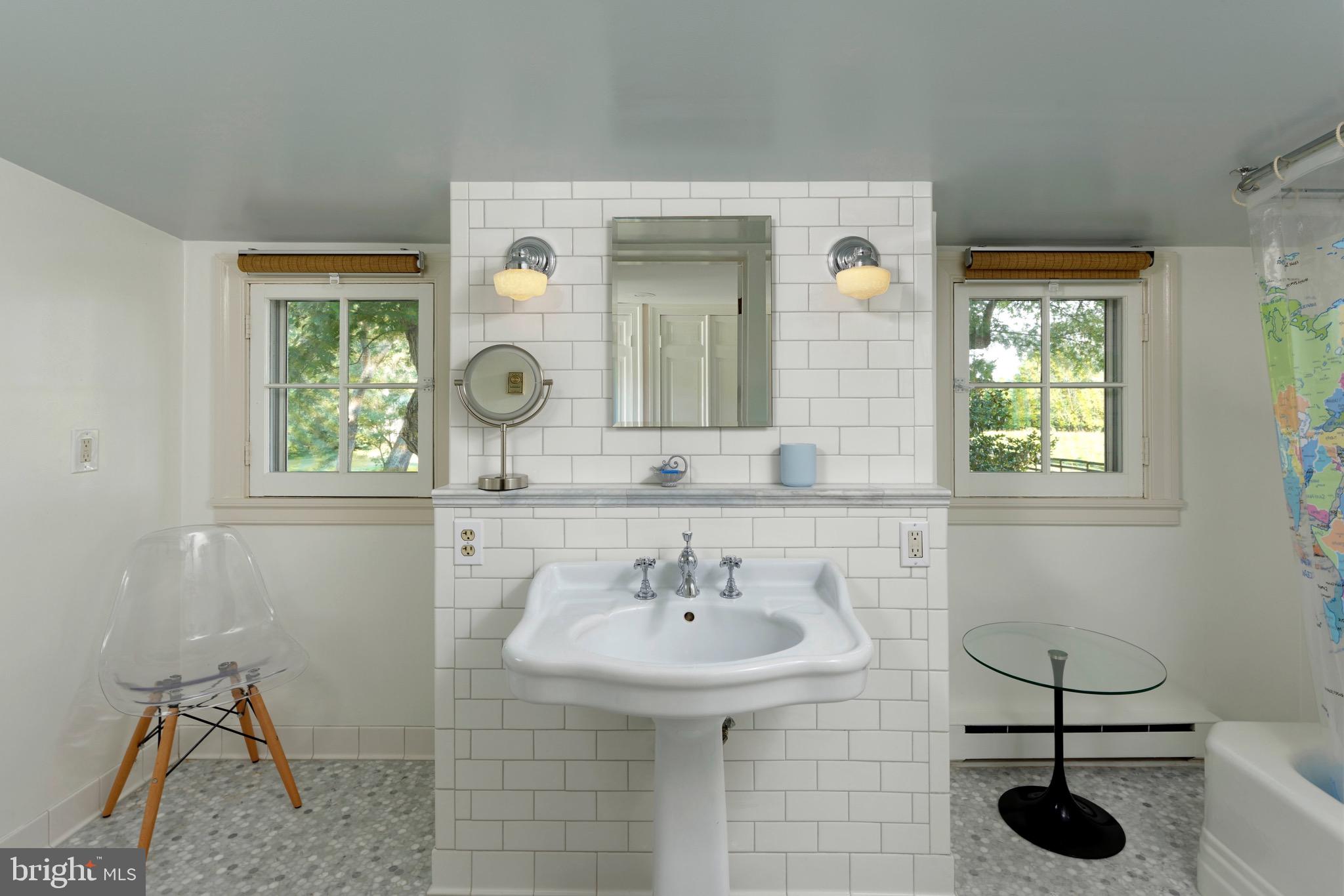 21896 Pot House Road Middleburg, VA 20117 - Photo 36 of 70 Full Bathroom w/windows the bookend the sink