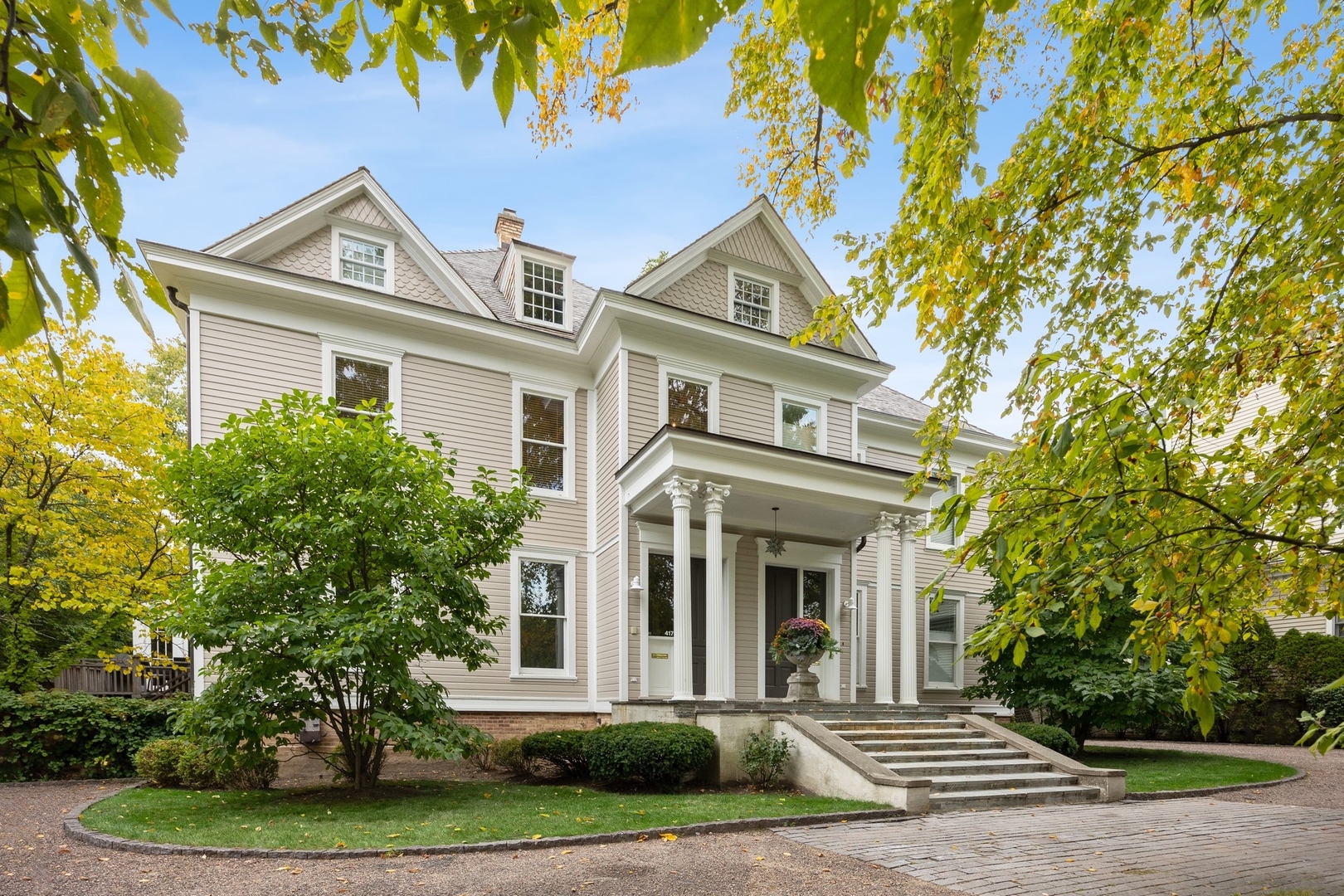 415 East Deerpath Road Lake Forest, IL 60045 - Photo 1 of 26 front view of a house with a yard