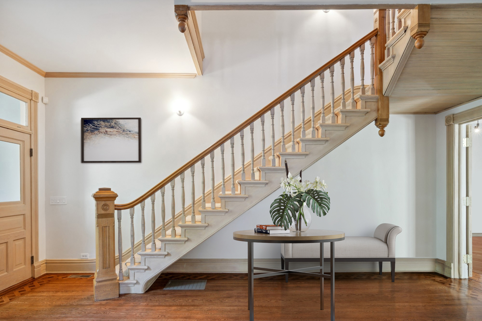 415 East Deerpath Road Lake Forest, IL 60045 - Photo 2 of 26 a view of entryway and hall with wooden floor