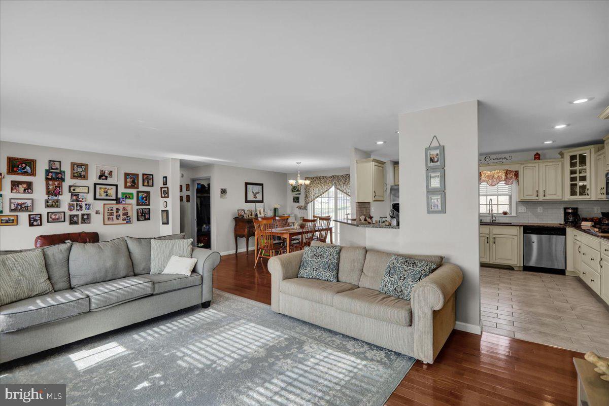 132 Strausser Road Hamburg, PA 19526 - Photo 12 of 67 a living room with furniture and view of kitchen